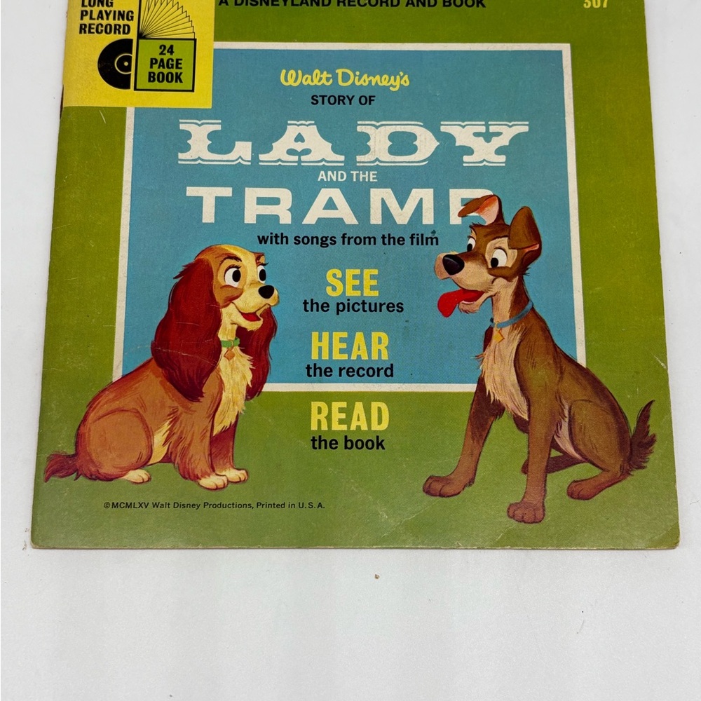 Vintage Disney Lady and the Tramp Record Book